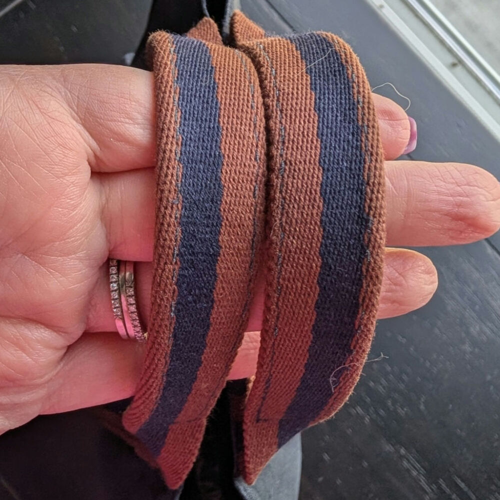 Vintage HERMES Navy Fourre Tout Canvas Tote Bag - Picture 5 of 7